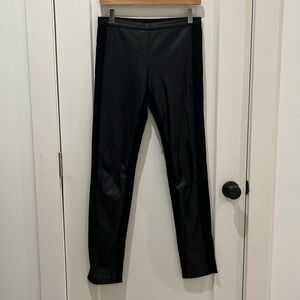 Club Monaco Faux Leather Panel Leggings, Black, Size M